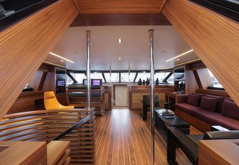 interior cockpit aboard sailing yacht ‘State of Grace’