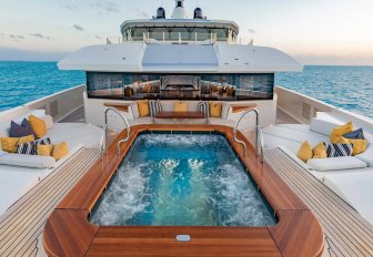 Panoramic views from Man of Steel superyacht charter