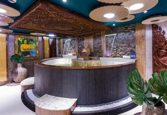 beautiful, Asian-inspired spa aboard luxury yacht LEGEND