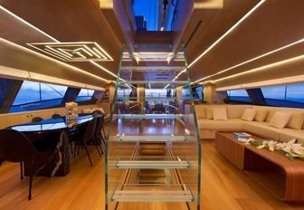 Interior of sailing yacht OHANA