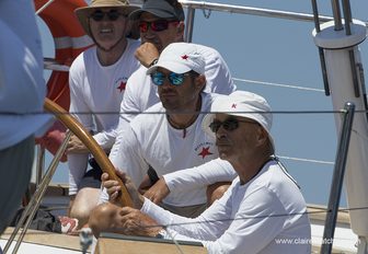 close up of crew aboard charter yacht Bolero at the 2017 Superyacht Cup Palma