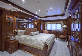 The accommodation featured on board superyacht Martha Ann