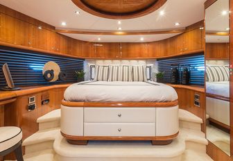 Owner's cabin on superyacht