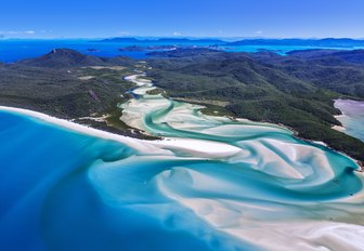 aerial view of Hill Inlet on Hamilton Island