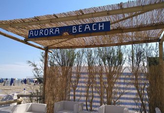 Aurora Beach on Lido di Venezia in Italy