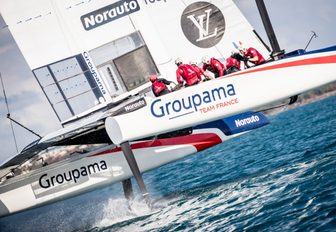 Groupama Team France in action at the America's Cup 2017
