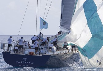 charter yacht FARFALLA at the St Barths Bucket 2018