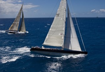 sailing yacht P2 prepares for the the 2017 St Barths Bucket Regatta