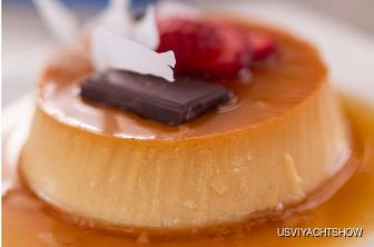 Creme caramel dessert