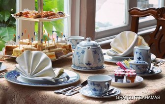 Graycliff restaurant Bahamas afternoon tea
