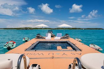 Superyacht charter AS YOU WISH floating platform
