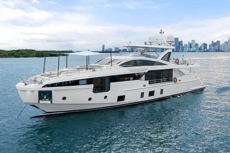 Charter yacht FREEDOME at anchor