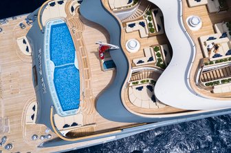 Superyacht HADAR overhead view