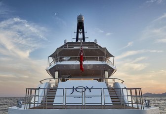 swim platform aboard motor yacht JOY