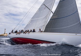 yacht competing at Loro Piana Superyacht Regatta 2018 