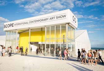 art enthusiasts head to SCOPE on Miami Beach for Art Basel Miami