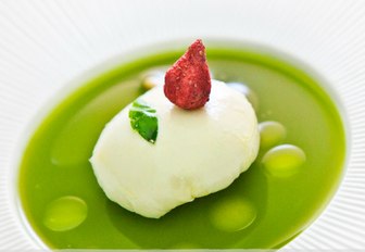 Fine dining dessert