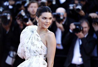 Kendal Jenner has her photo taken on the red carpet at the Cannes Film Festival 