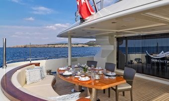 Serenity II yacht charter lifestyle