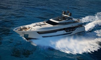 Never Blue yacht charter Custom Line Motor Yacht