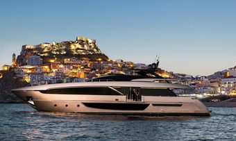 Gold Black yacht charter Riva Motor Yacht