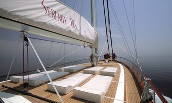 Serenity 86 yacht charter lifestyle