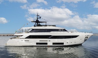 N                     Plan B yacht charter Custom Line Motor Yacht