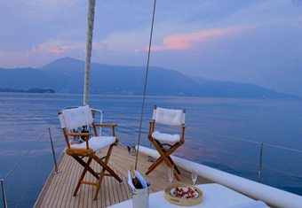 Midnight Sun of London yacht charter lifestyle
                        