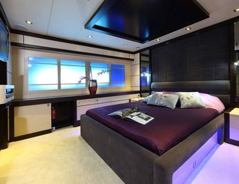 Purple Guest Stateroom