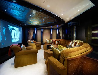Club Room Converted Into A Cinema