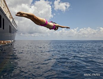 Woman Diving