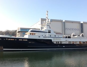 STEEL Yacht Charter  55m Pendennis Superyacht for Charters