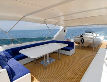 Flybridge from Aft