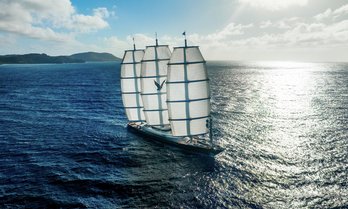 Sailing yacht charter MALTESE FALCON underway, surrounded by sea