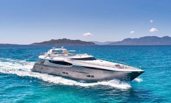 Charter yacht SANJANA at sea Charter yacht SANJANA at sea