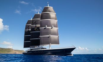 Charter yacht BLACK PEARL at sea