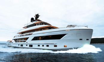 Super yacht charter LA LA LAND at sea