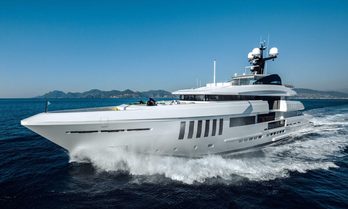 Charter yacht OURANOS at sea Charter yacht OURANOS at sea