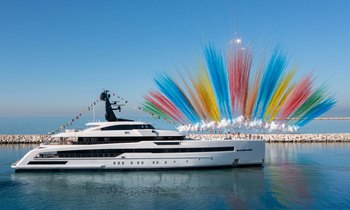 62m CRN superyacht RIO launches in private ceremony