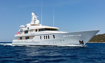 Escape on a last-minute reduced-rate Sardinia yacht charter with 52m superyacht charter ADVENTURE
