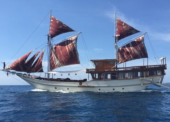 Nyaman Boat yacht charter in Gam Island