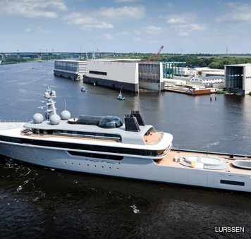 Project COSMOS Launched: Game-changing 114M Lürssen Fuel-Cell Superyacht Departs Rendsburg Shipyard