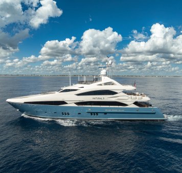 Sunseeker superyacht NATURAL 9 joins Bahamas yacht charter fleet