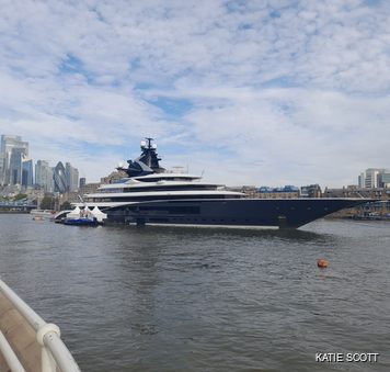 NFL Jacksonville Jaguars and KISMET return to London: Iconic 122M Superyacht Charter Marks Her Third Visit to the English Capital