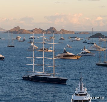Welcoming 2026 with a bang! St Bart's New Year's Eve celebrations break records with largest ever fleet of Caribbean yacht charters 