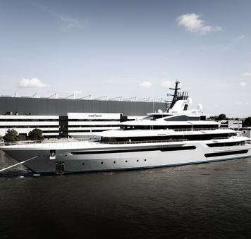Largest Oceanco Ever Built: 111m Hybrid Superyacht LEVIATHAN Launched Ahead of Sea Trials