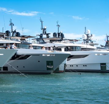 Cannes Yachting Festival 2026: Superyachts at anchor in the Bay of Cannes