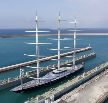 In pictures: MALTESE FALCON completes her refit at Lubsen