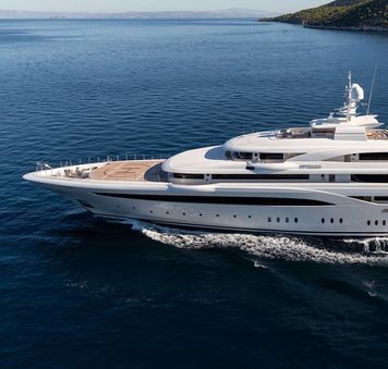 Exclusive fill the gap discount: Join 85m superyacht rental O'PTASIA on an indulgent two-week Greece yacht charter