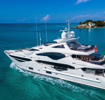 Embrace the Caribbean heat with reduced rates onboard 40M Sunseeker charter yacht TC